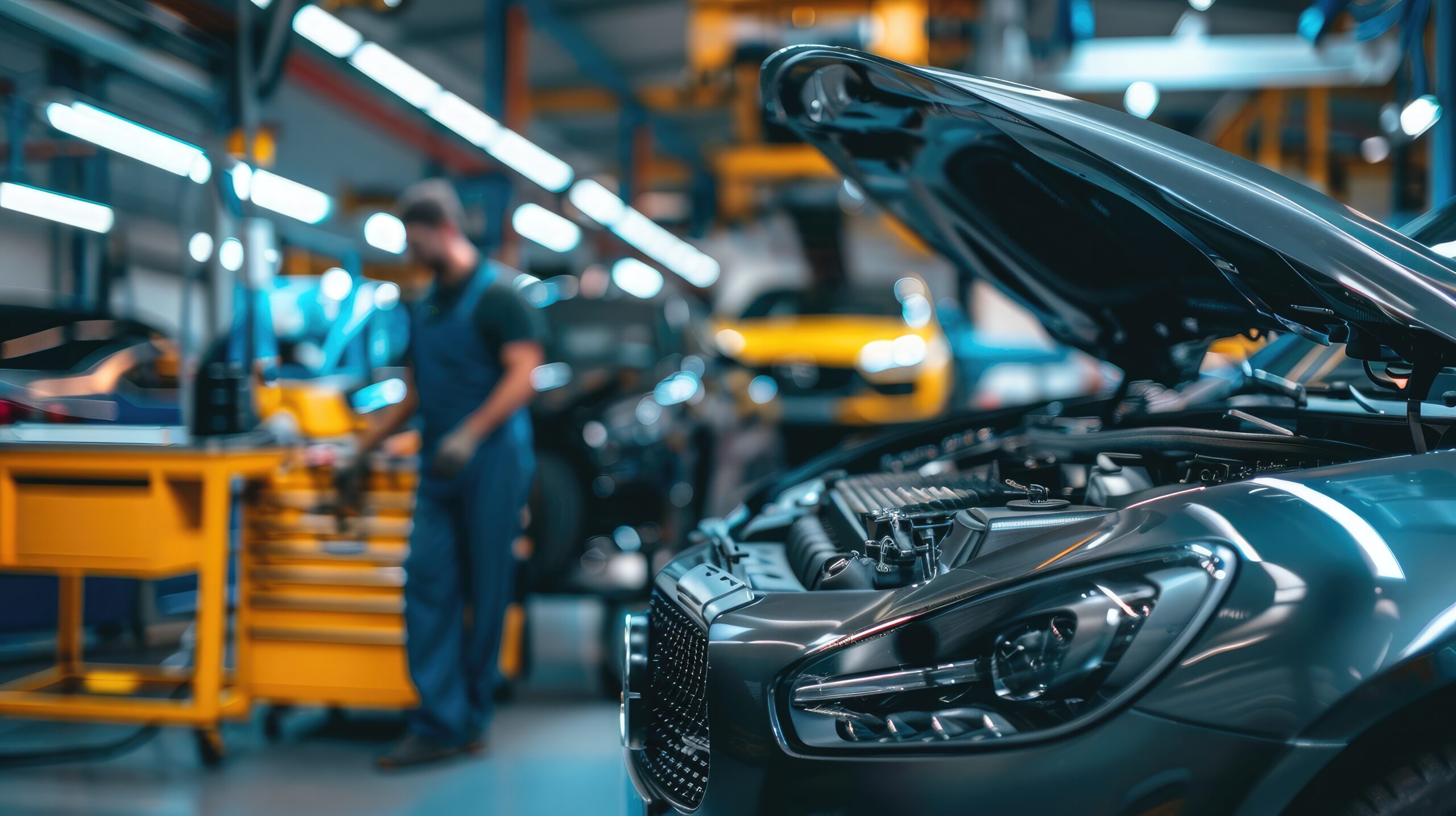 car repair and maintenance services in the garage